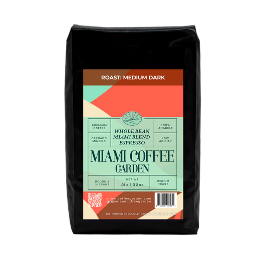 Miami Blend Espresso, Miami Coffee Garden, Medium Dark Roast, Whole Coffee