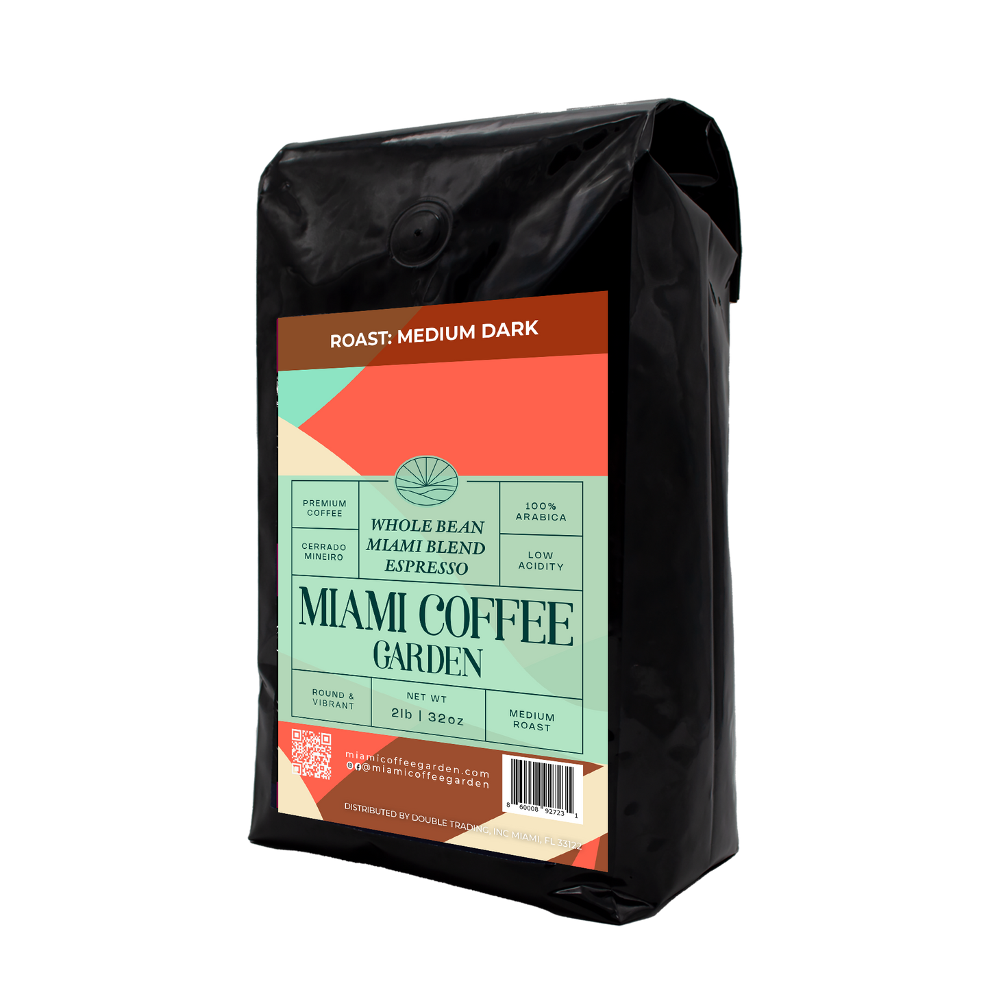 Miami Blend Espresso, Miami Coffee Garden, Medium Dark Roast, Whole Coffee