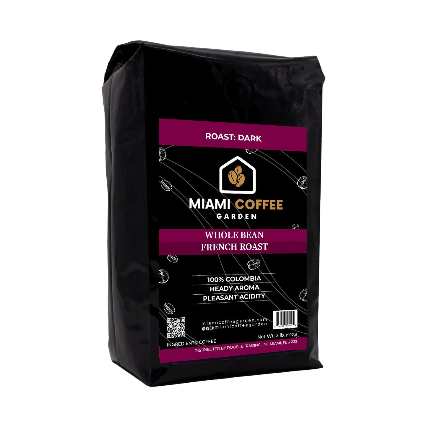 French Dark Roast, Miami Coffee Garden, Whole Coffee Beans, Fresh Roasted