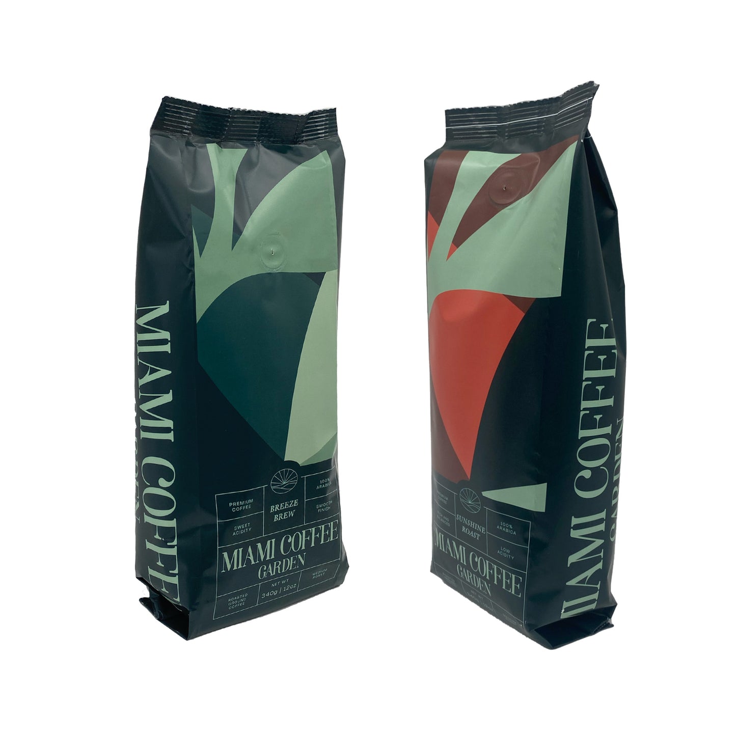 Miami Coffee Garden Breeze Brew, Brazilian Premium Ground Coffee, Medium Roast, 12oz