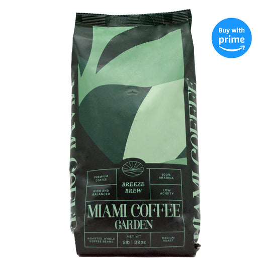 MCG Breeze Brew Premium Coffee, Roasted Whole Beans 2 lb bag 100% Arabica