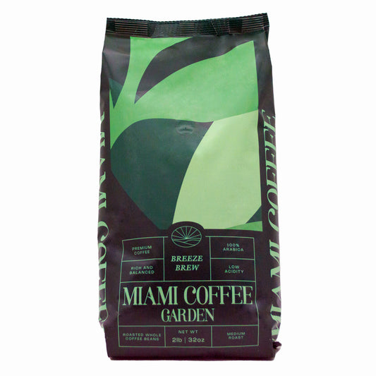 Miami Coffee Garden Performance Serie, Breeze Brew, Ground Coffee, Medium Roast, 2 lbs