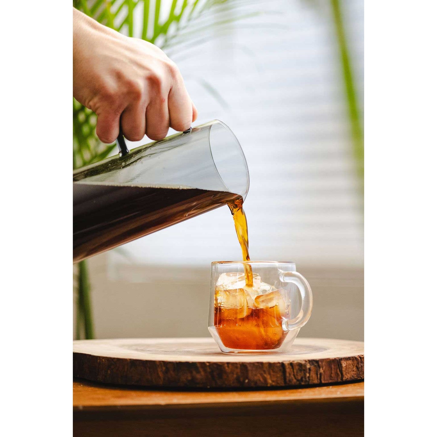 Hario Glass Iced & Cold Brew Tea Pitcher - Gray (27oz/800ml)